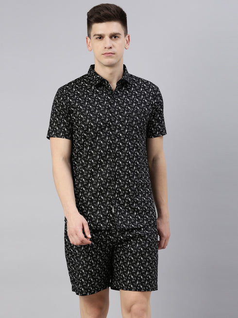 Black Printed Co-Ord Set